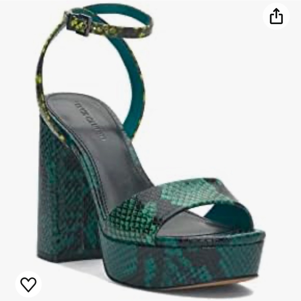 Vince Camuto Pendry Ankle Strap Platform Sandal Ocean Size 10 - Picture 5 of 9